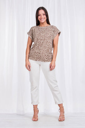 ANIMAL PRINT BASIC TOP