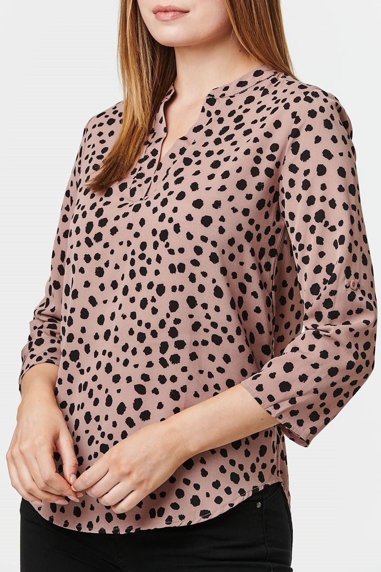 ANIMAL PRINT BLOUSE