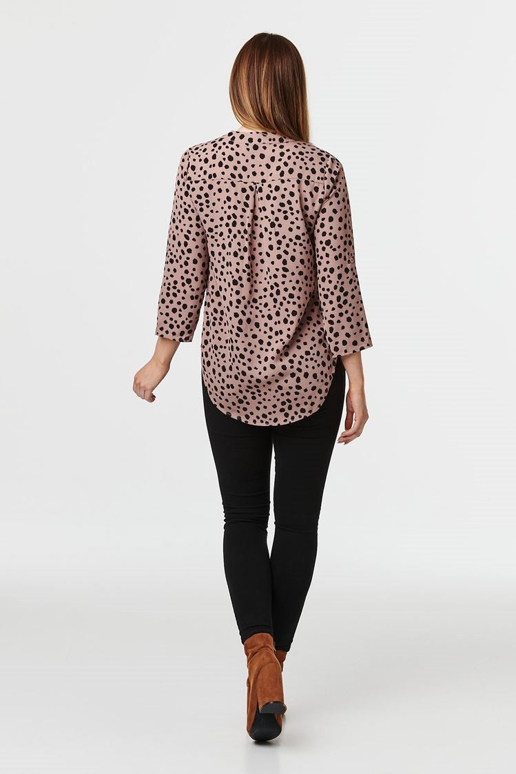 ANIMAL PRINT BLOUSE