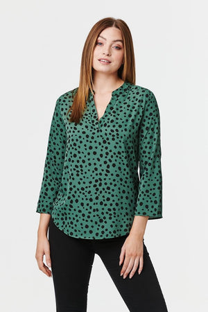 ANIMAL PRINT BLOUSE