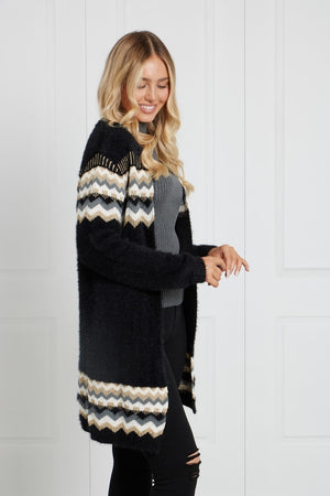 AZTEC PRINT KNIT CARDIGAN Carla Milani
