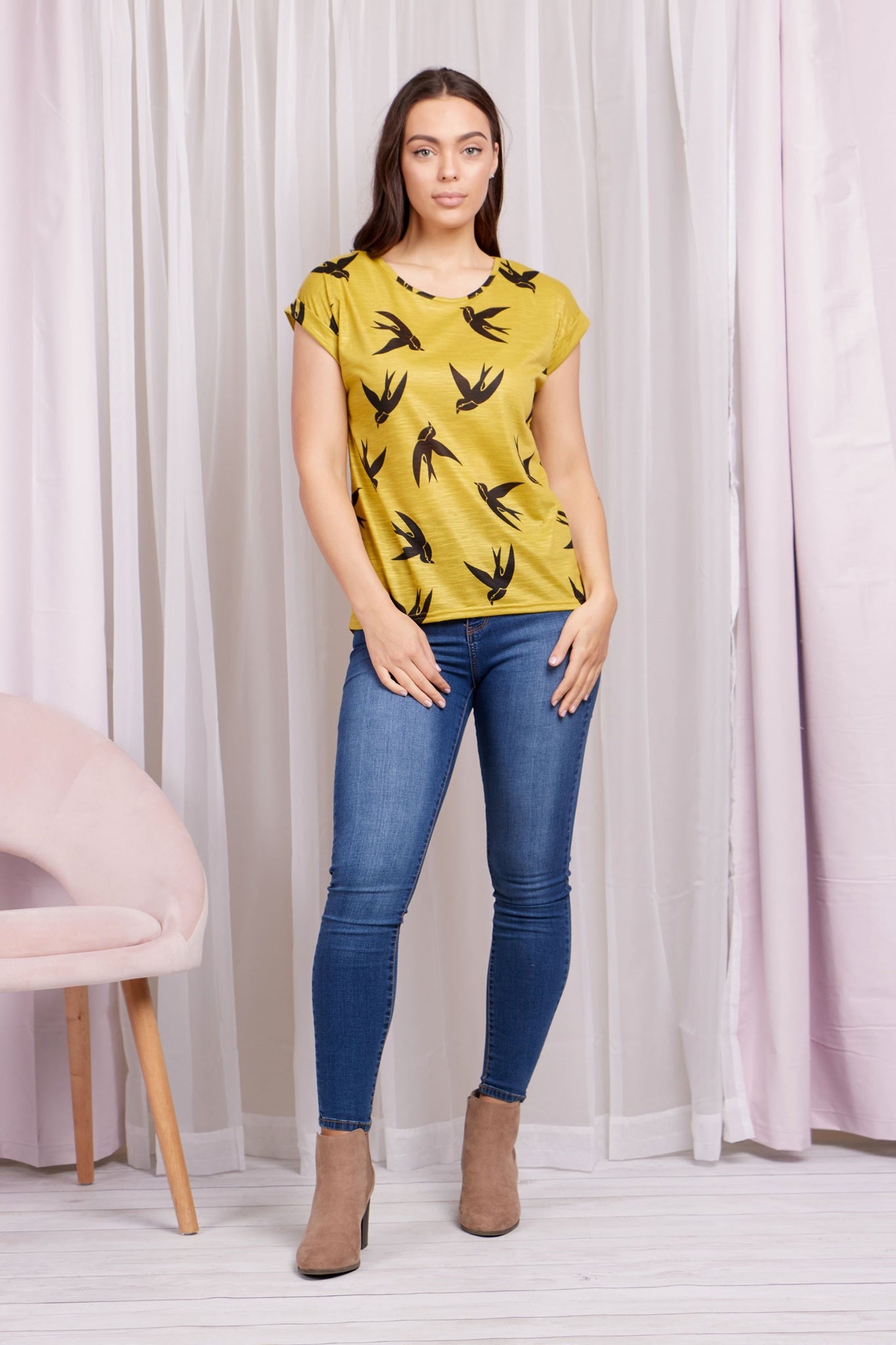 BIRD PRINT TEE