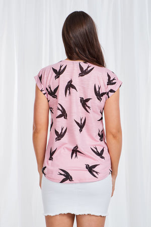 BIRD PRINT TEE