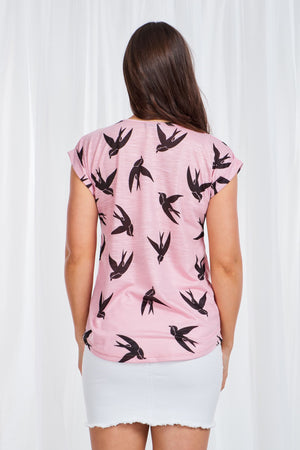 BIRD PRINT TEE