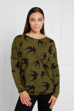 BIRD PRINT TOP