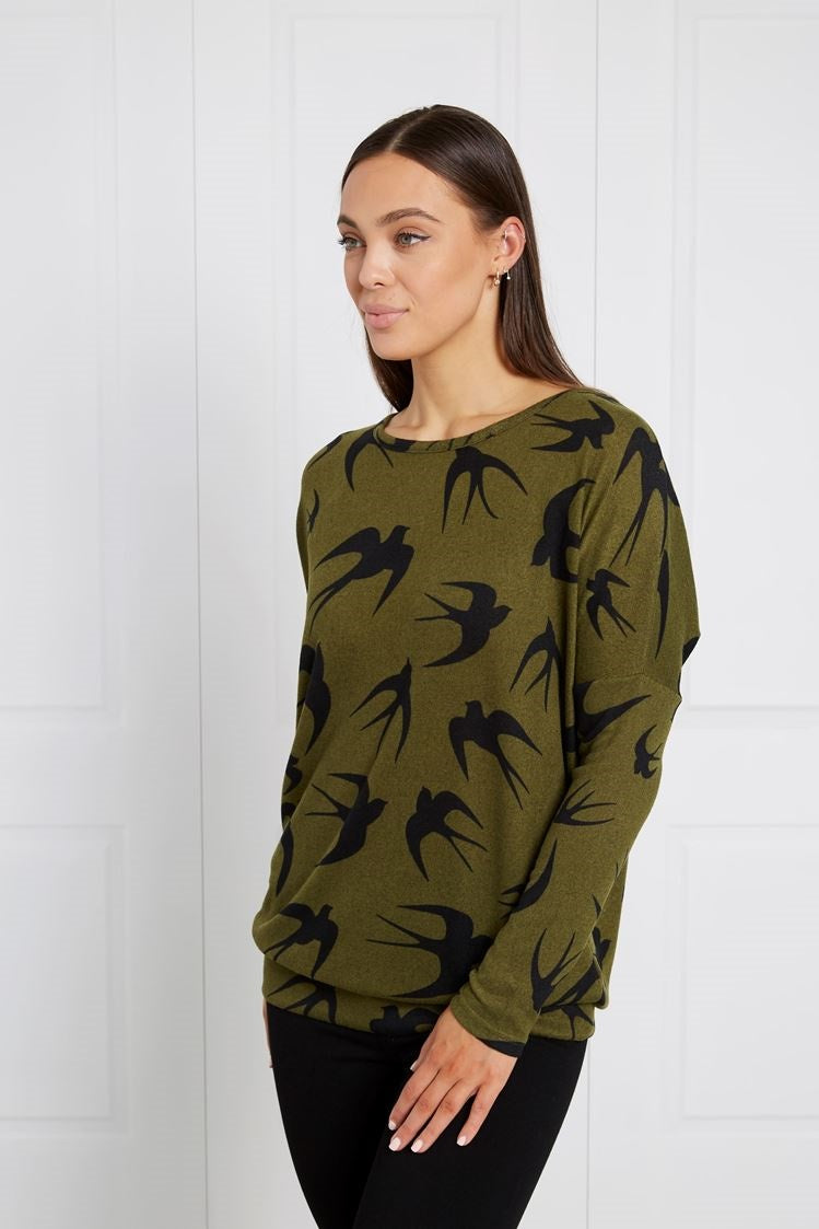 BIRD PRINT TOP