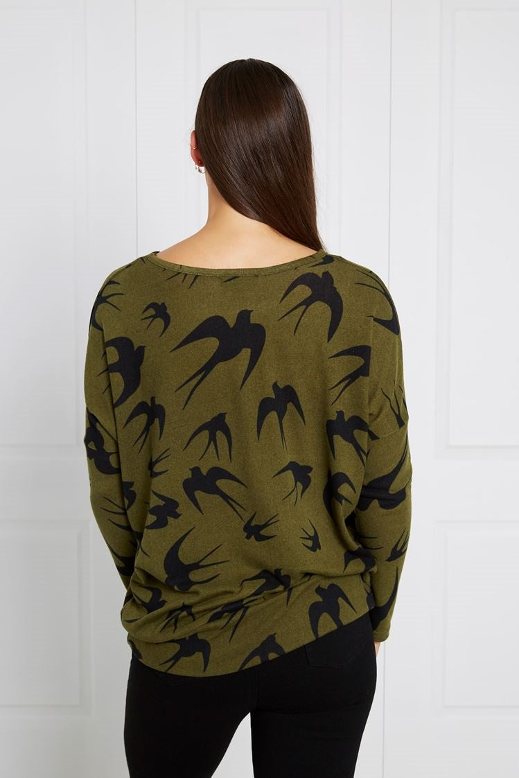 BIRD PRINT TOP