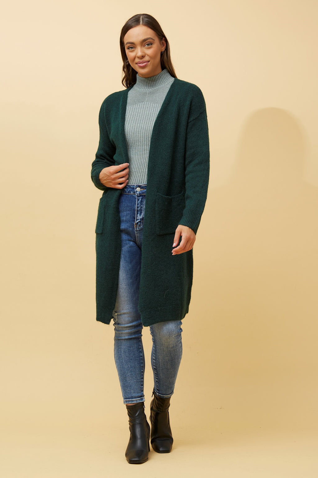 BRISTOL LONG SLEEVE KNIT CARDIGAN