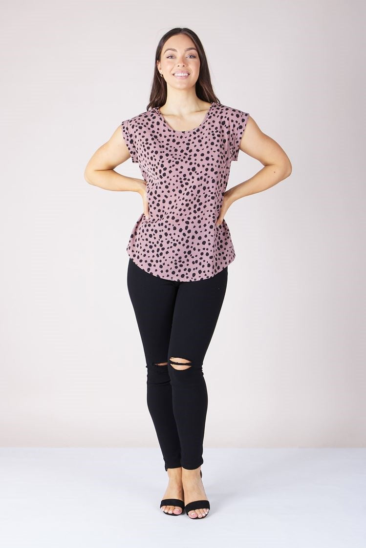 CHEETAH PRINT SHELL TOP