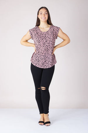 CHEETAH PRINT SHELL TOP