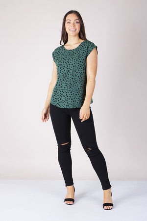 CHEETAH PRINT SHELL TOP