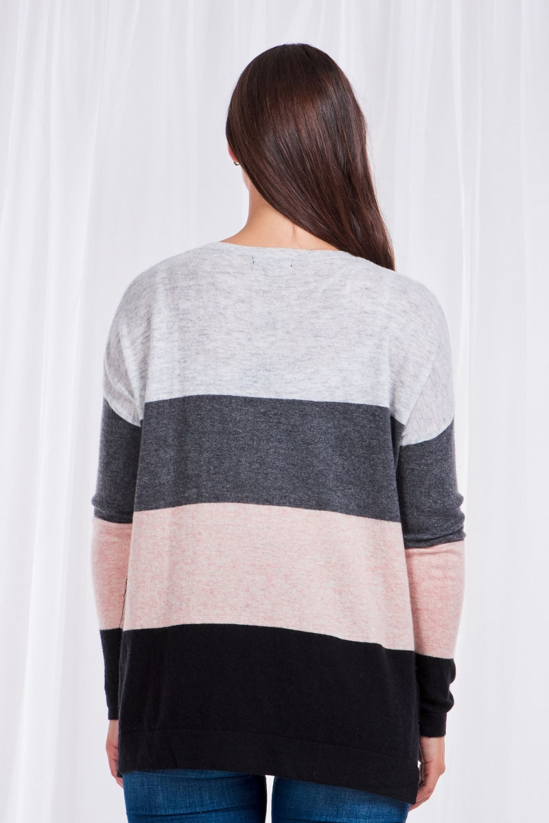 Long Sleeves Printed Knit Pullover