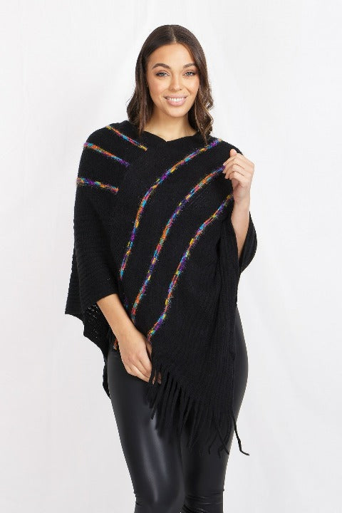 Poncho with Fringe