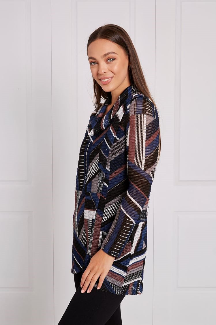 COWL NECK CROSSOVER TOP