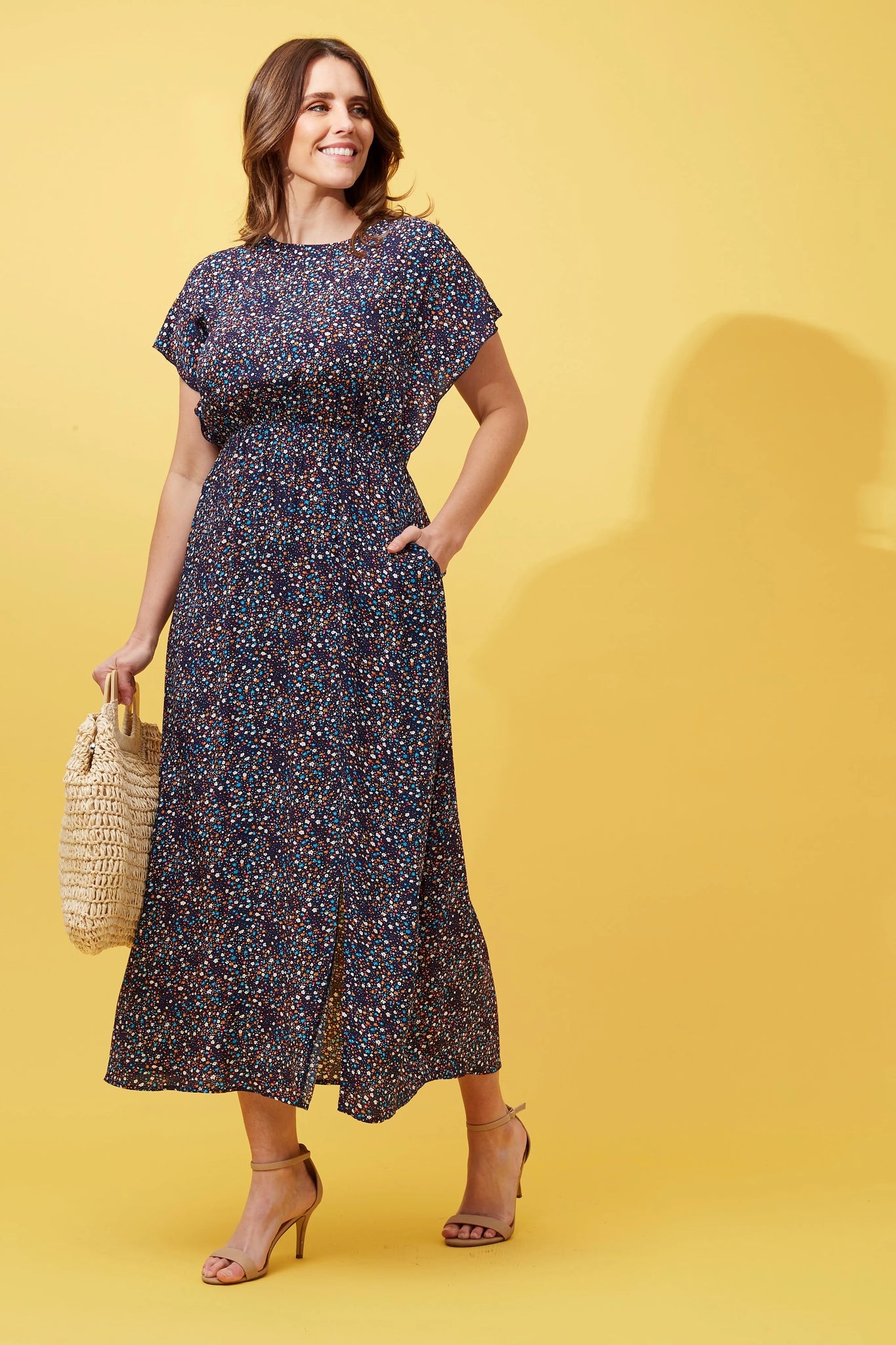 Ditsy floral maxi dress hotsell