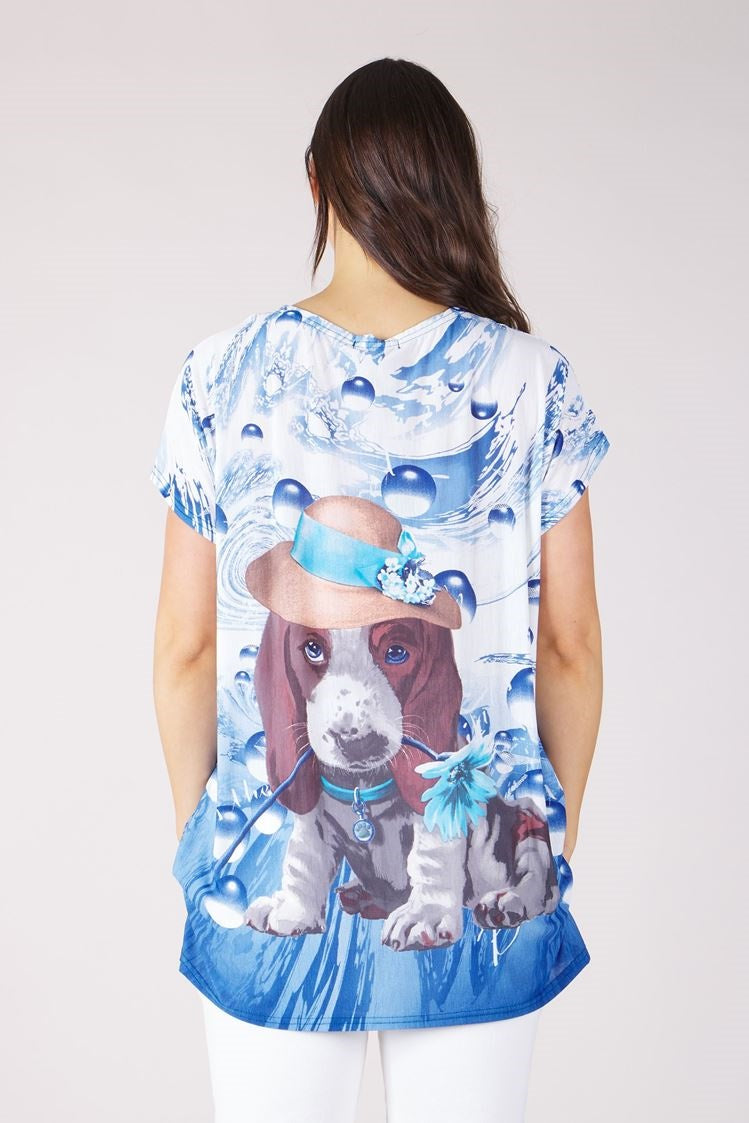 DOG PRINT TOP