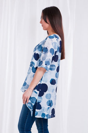 DOUBLE LAYER ASYMMETRICAL HEM TOP
