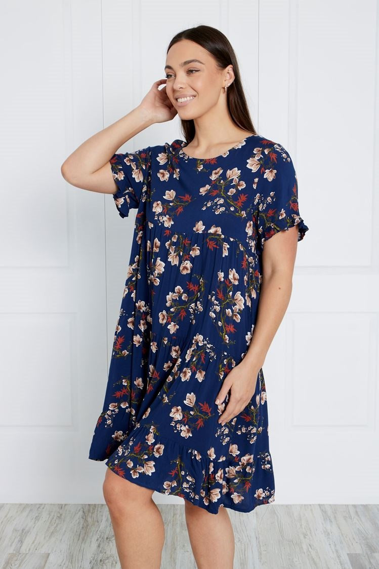 FLORAL BABYDOLL DRESS