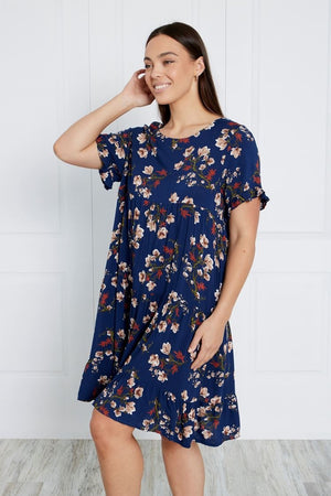 FLORAL BABYDOLL DRESS