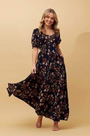 FLORAL BOHO MAXI DRESS