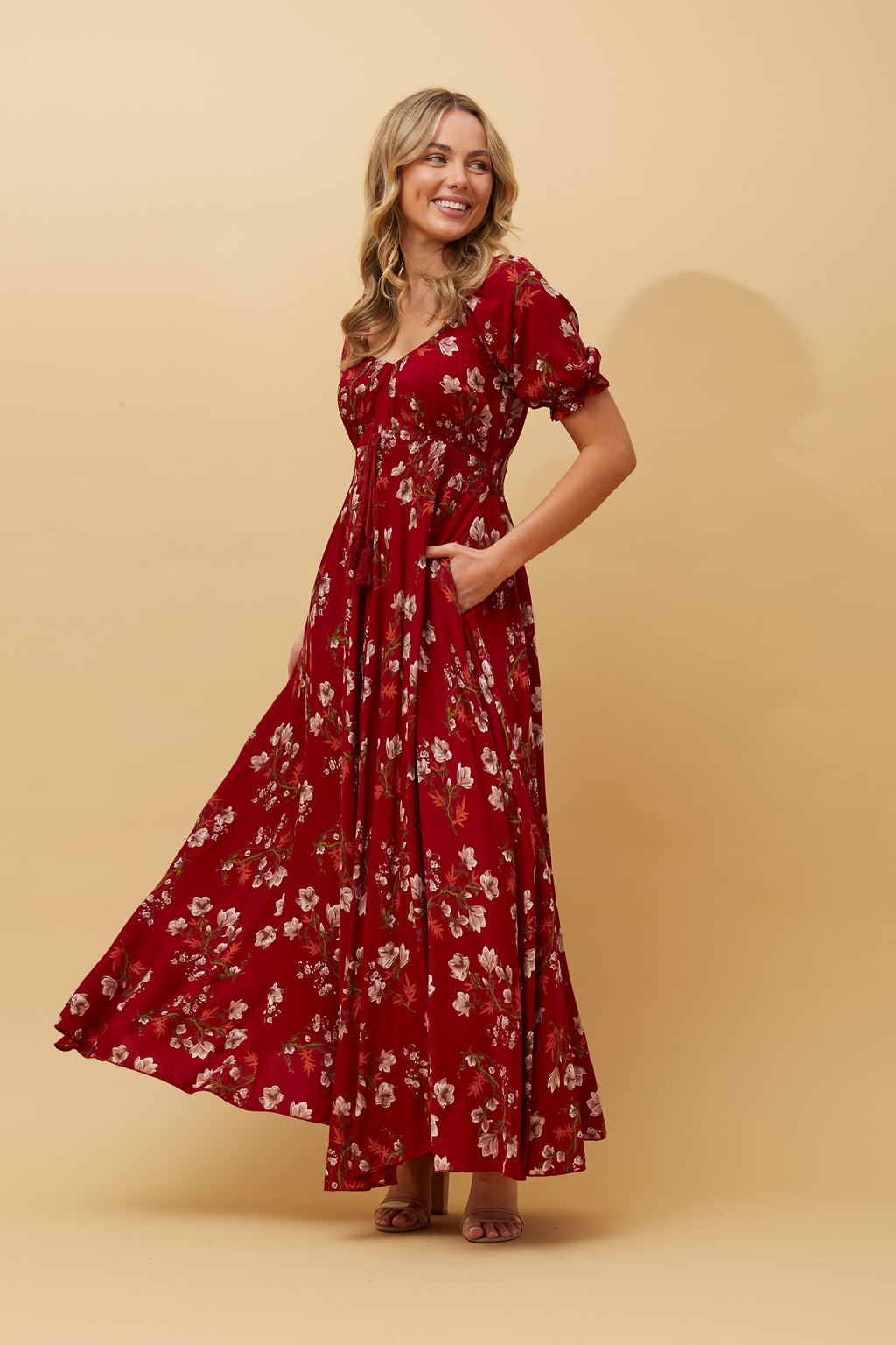 FLORAL BOHO MAXI DRESS