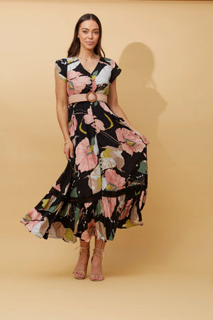 FLORAL BOHO MAXI DRESS