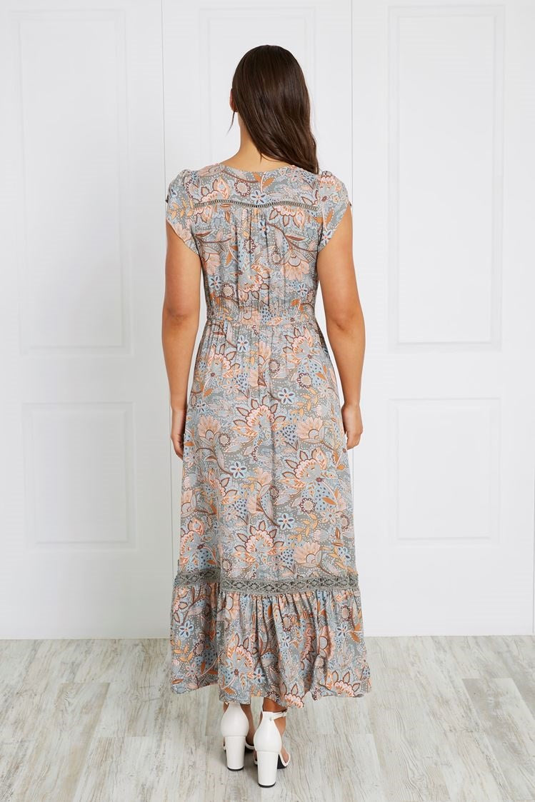 FLORAL BOHO MAXI DRESS