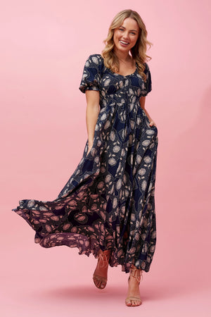 FLORAL BOHO MAXI DRESS
