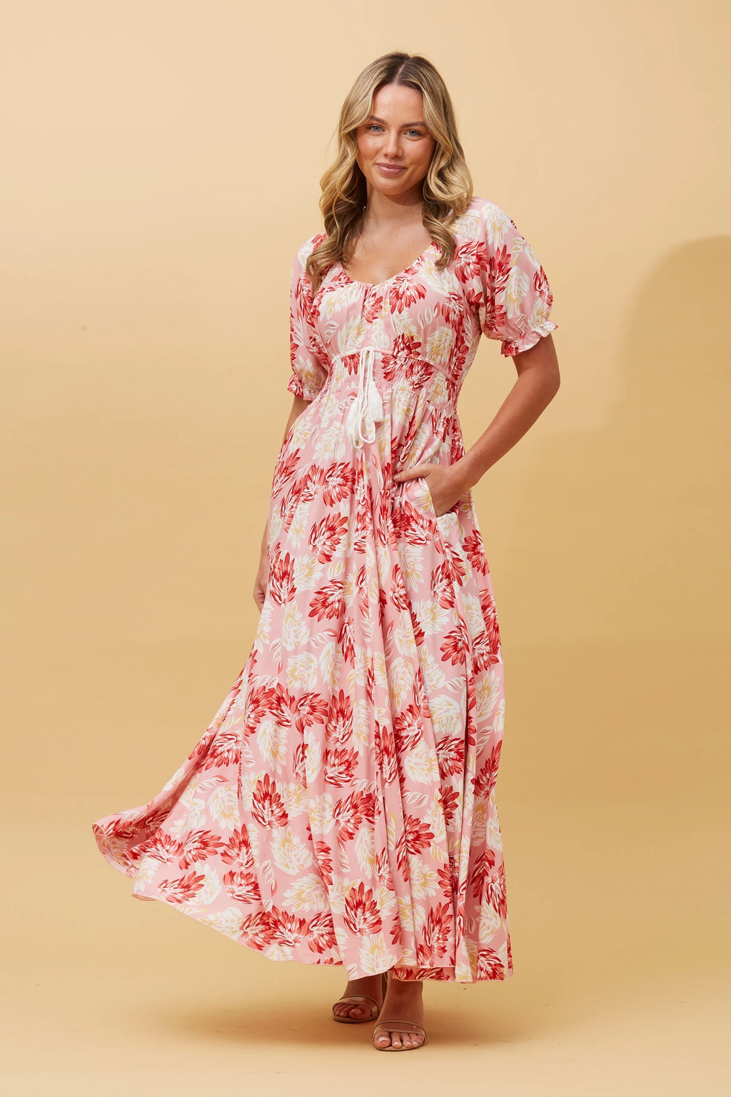 FLORAL BOHO MAXI DRESS