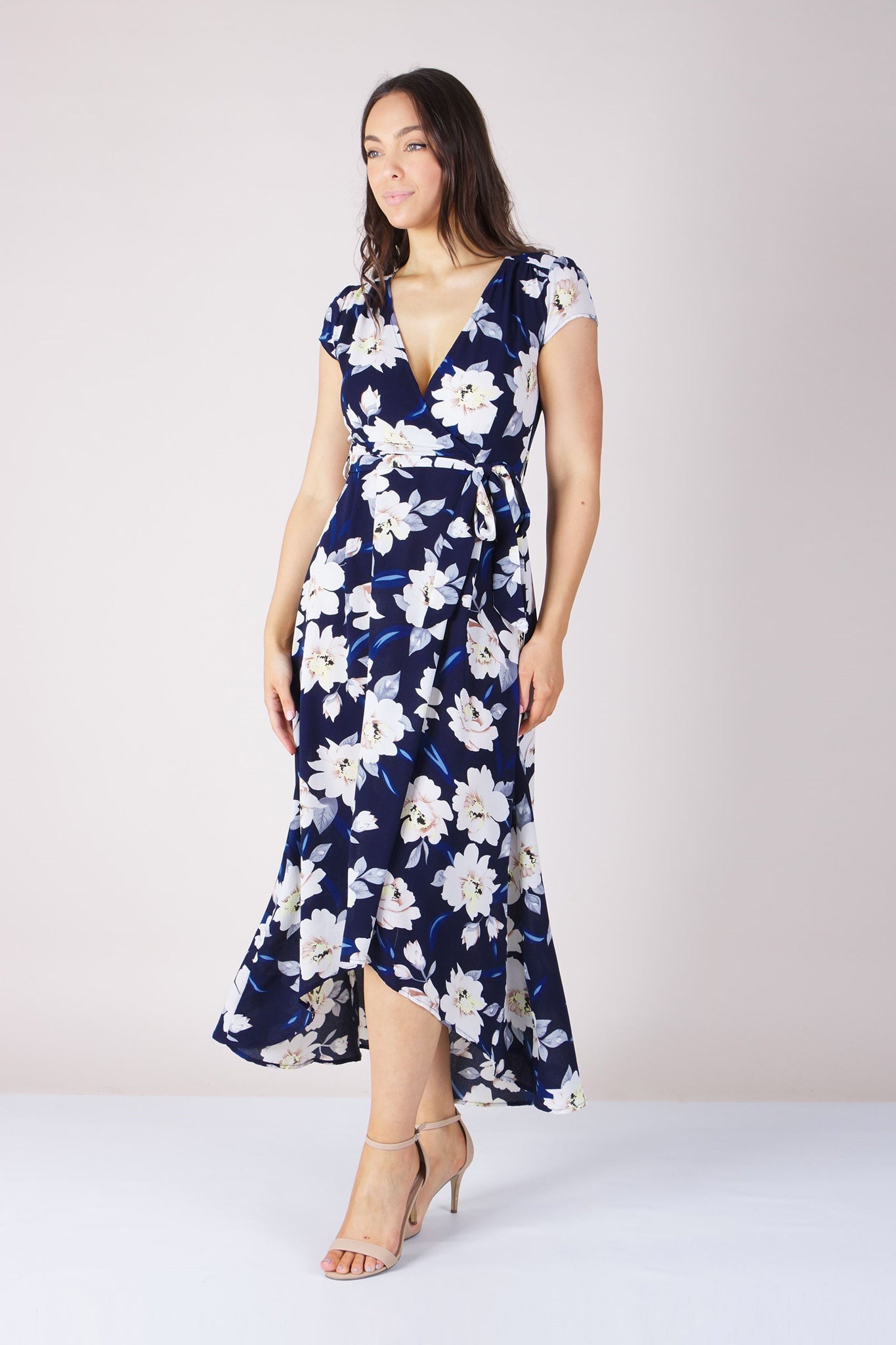 FLORAL HI-LOW DRESS