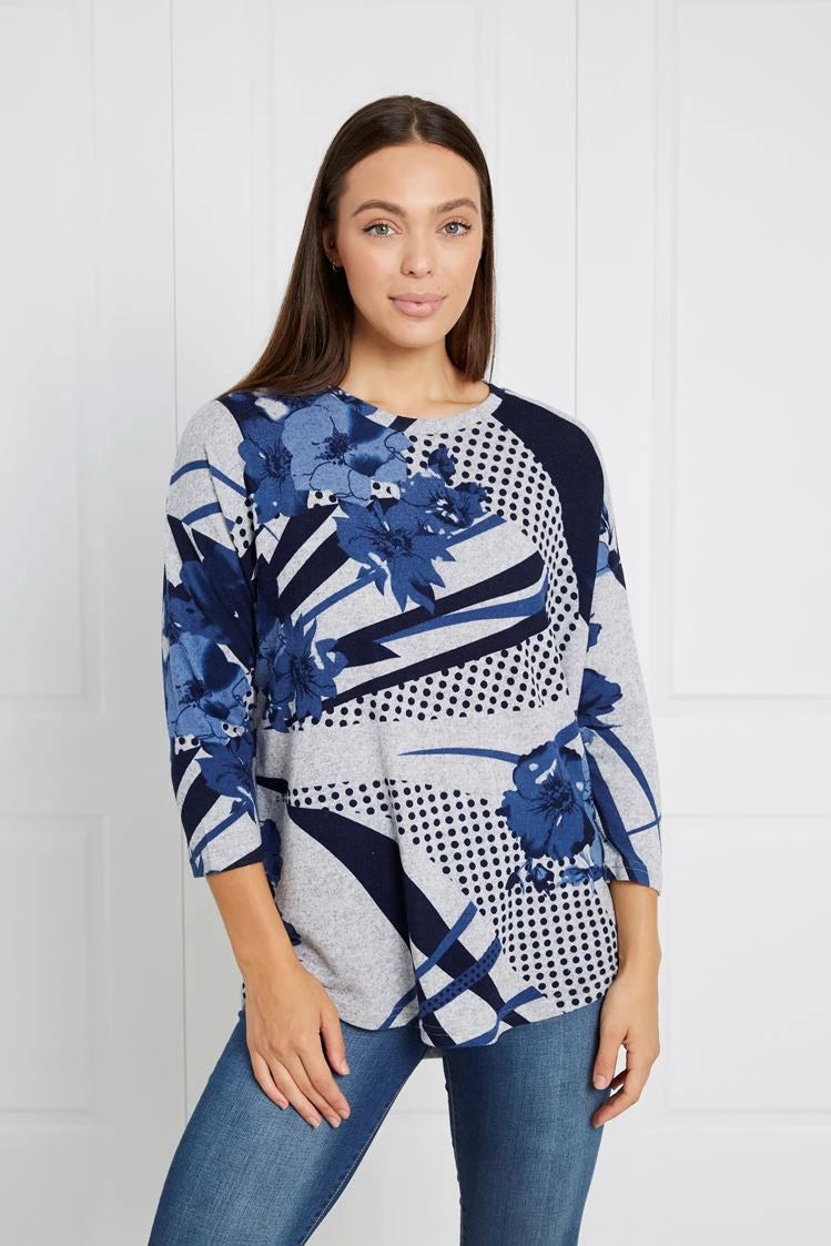 FLORAL KNIT TOP