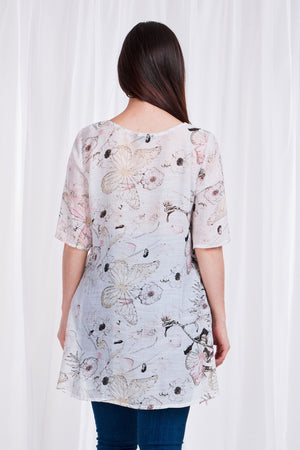 FLORAL LAYERED FRONT TOP