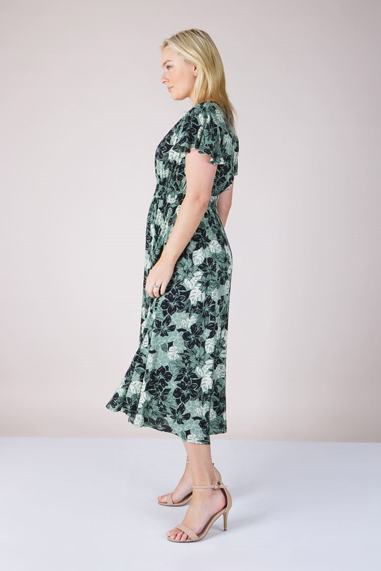 FLORAL MIDI DRESS