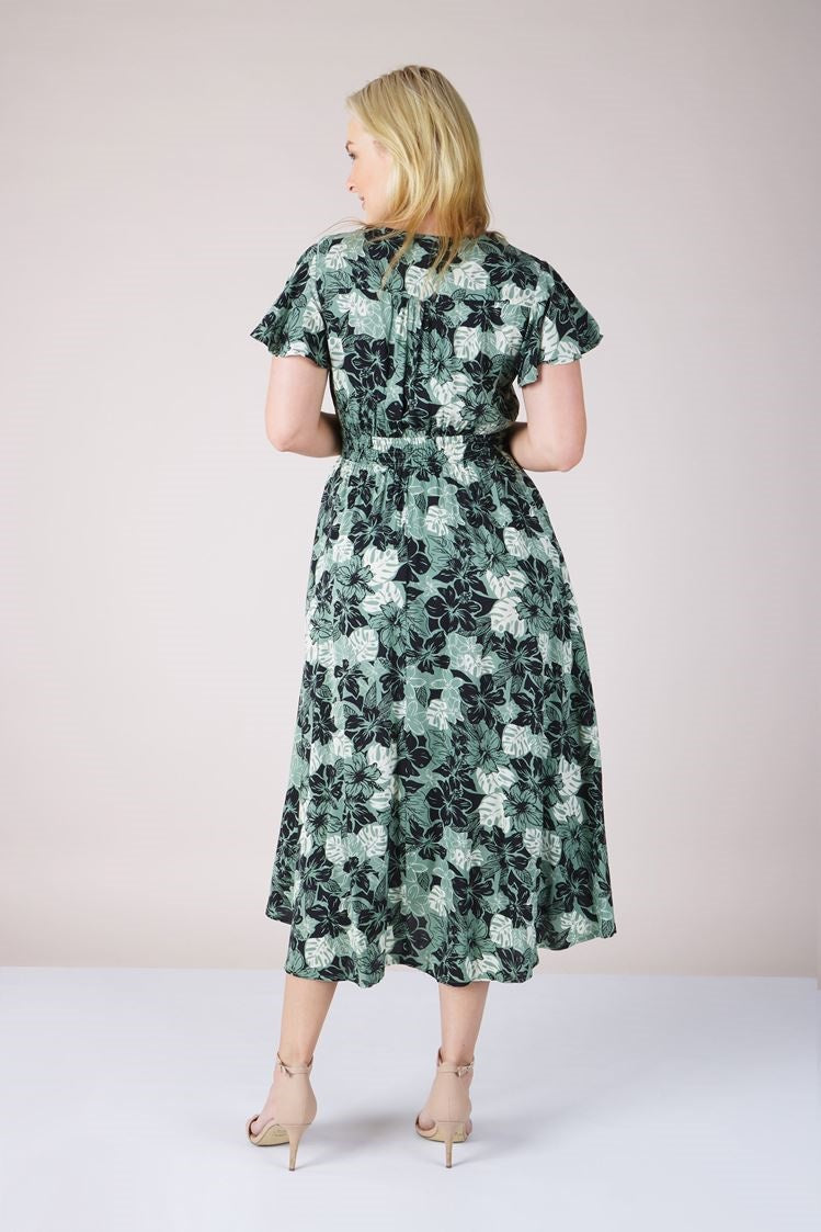 FLORAL MIDI DRESS