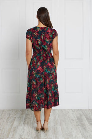 FLORAL MIDI DRESS