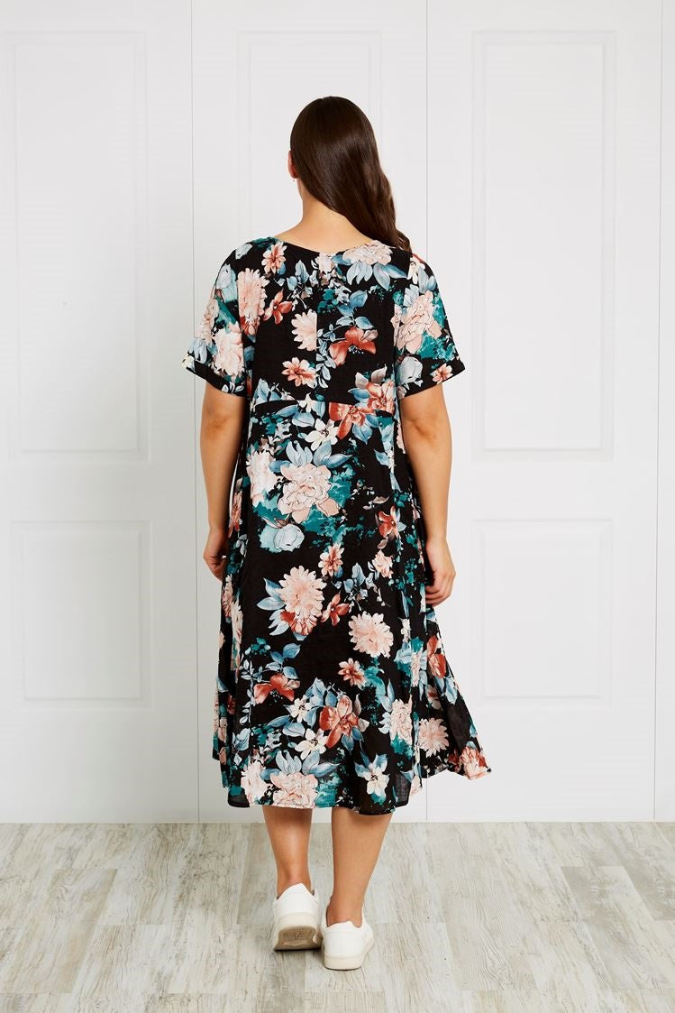 FLORAL MIDI DRESS