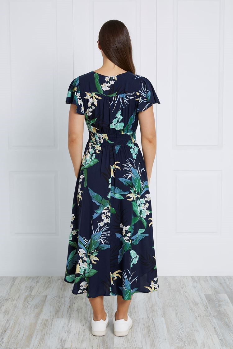 FLORAL MIDI DRESS