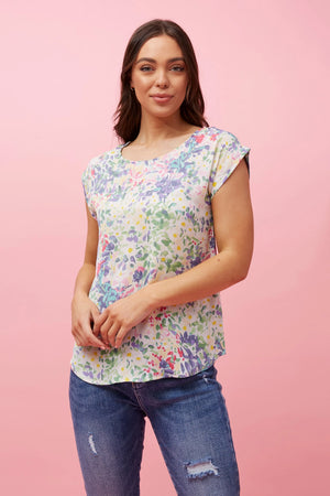 FLORAL SHELL TOP
