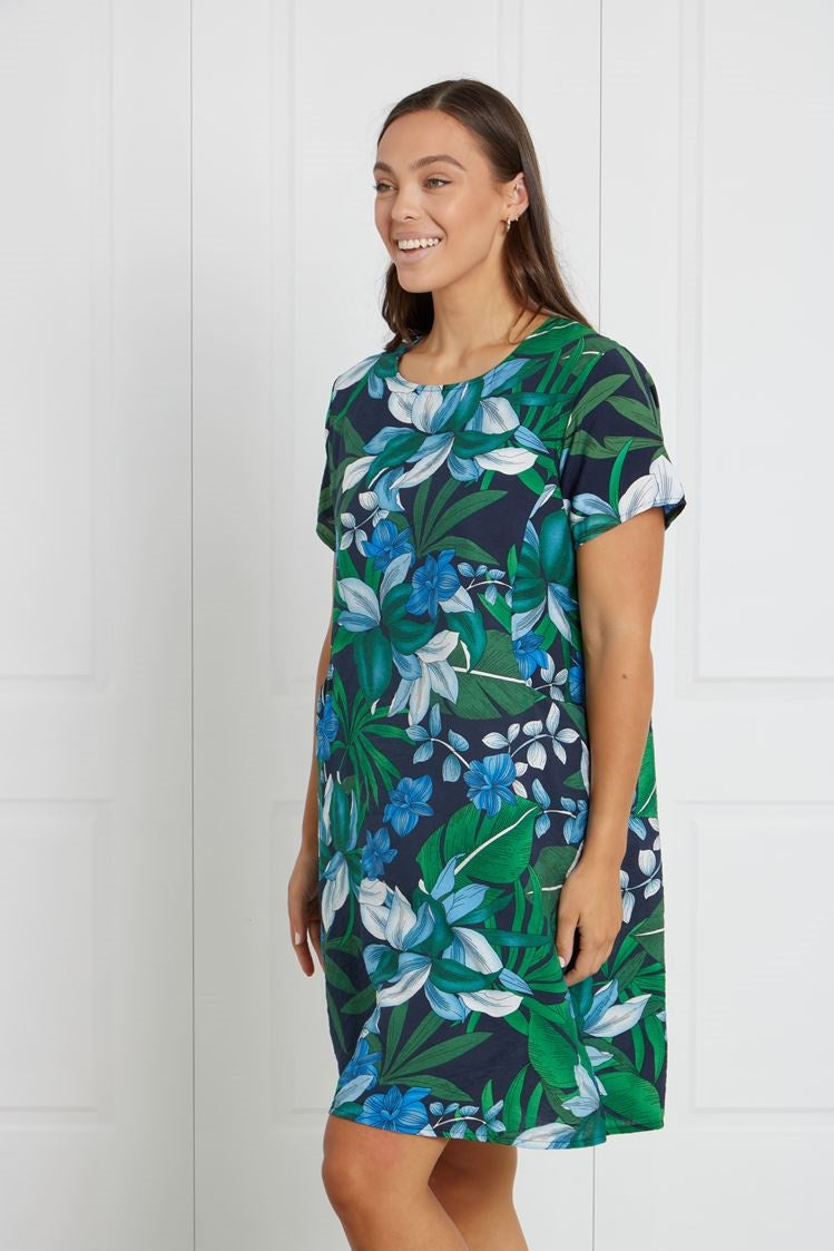 FLORAL SHIFT DRESS