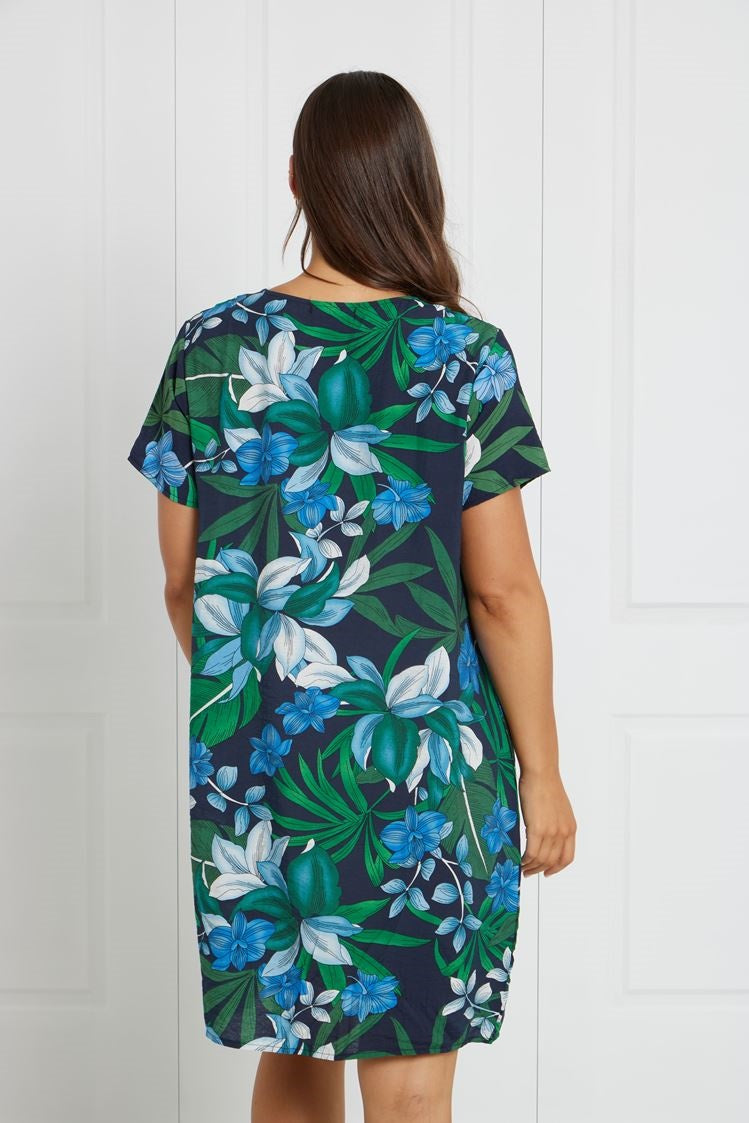 FLORAL SHIFT DRESS
