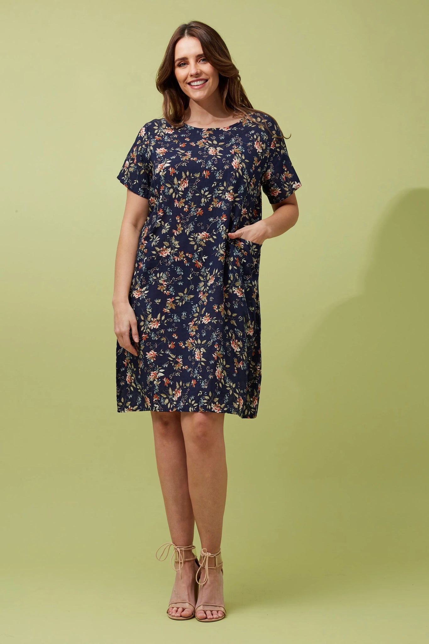 FLORAL SHIFT DRESS