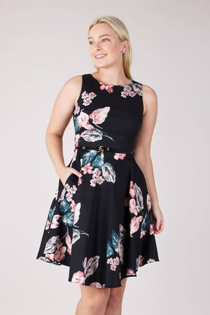 FLORAL SKATER DRESS