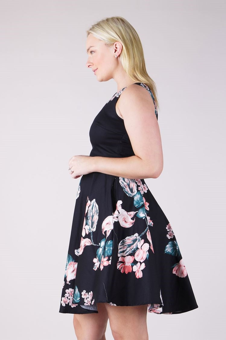 FLORAL SKATER DRESS