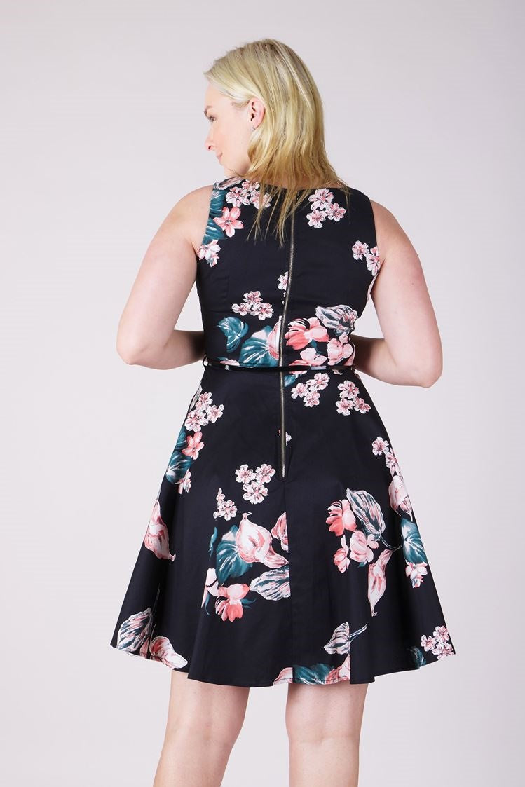 FLORAL SKATER DRESS