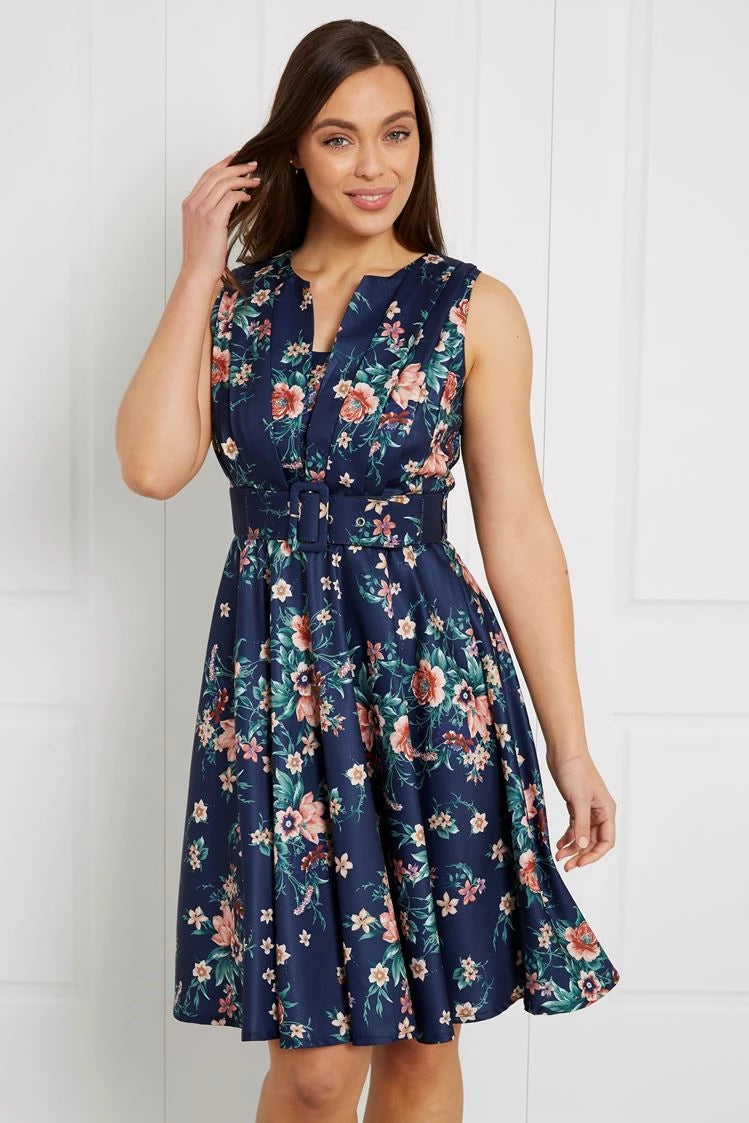 FLORAL SKATER DRESS