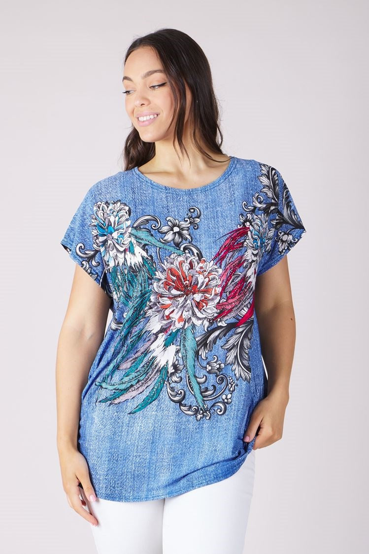 FLOWER PRINT TOP
