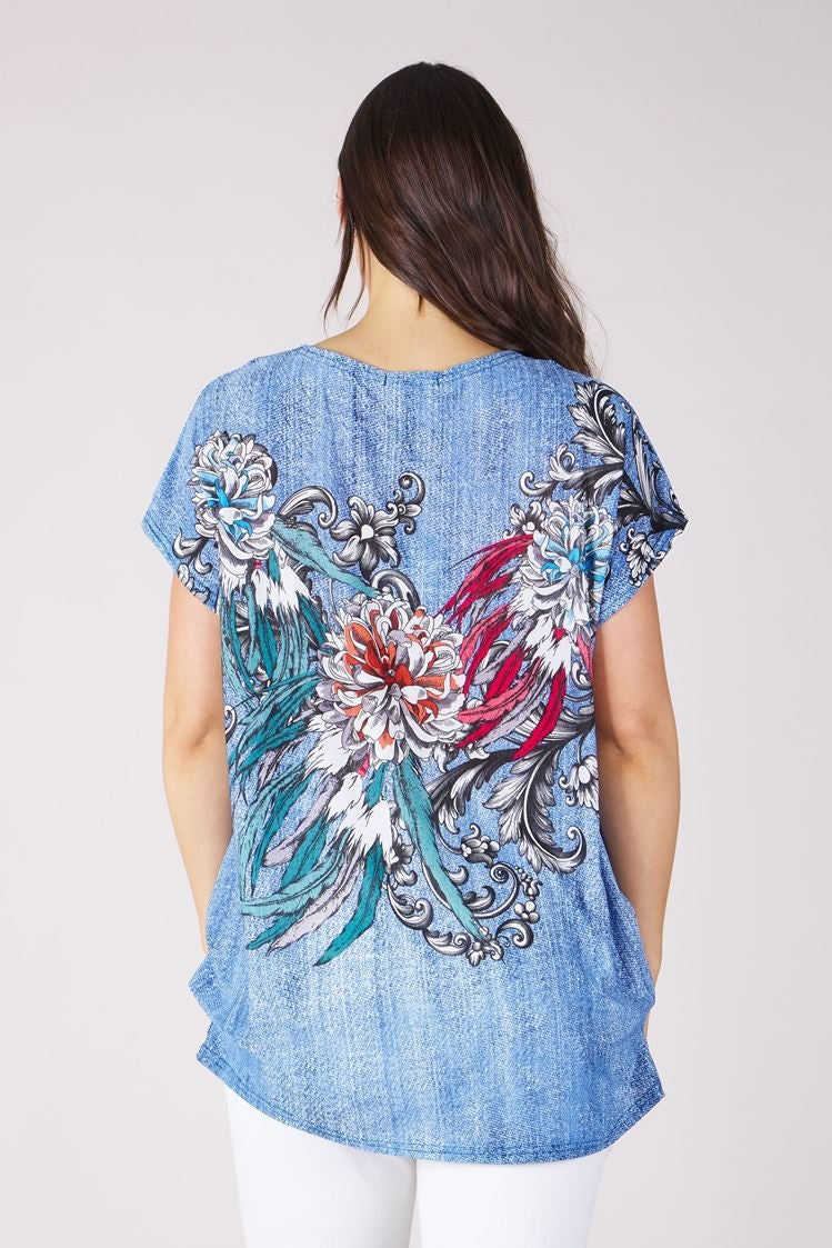 FLOWER PRINT TOP