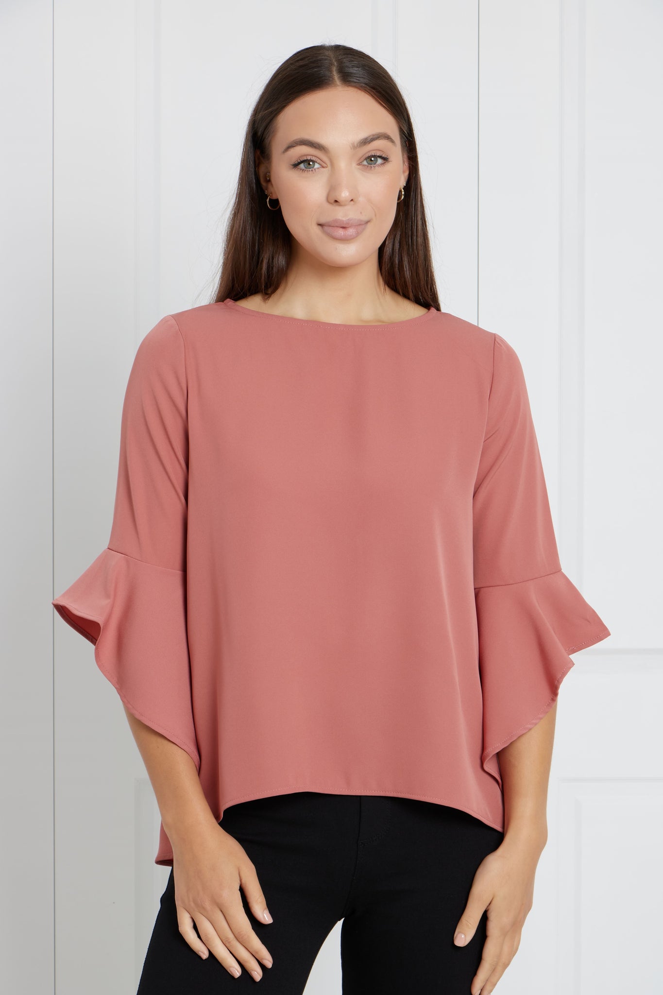 3/4 Flute Sleeve Blouse