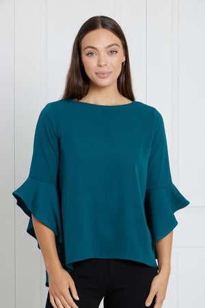 3/4 Flute Sleeve Blouse