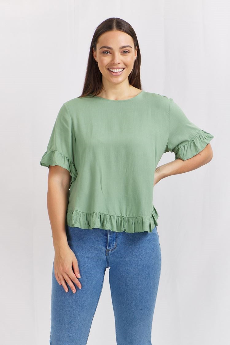 FRILL DETAIL TOP